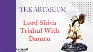 Lord Shiva Trishul With Damru 7 Inch – theartarium