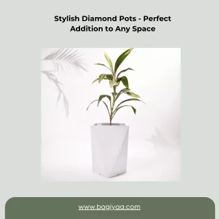 Stylish Diamond Pots - Perfect Addition to Any Space