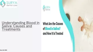 Blood in Saliva - Surya Dental Care