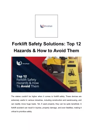 Forklift Safety Solutions_ Top 12 Hazards & How to Avoid Them