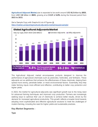 North America’s Agricultural Adjuvants Market Set for 2.7% Growth Amidst Rising