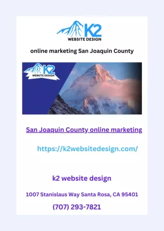 online marketing San Joaquin County