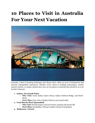 10 Places to Visit in Australia For Your Next Vacation (1)