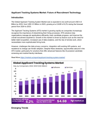 Applicant Tracking Systems Market: Advanced Recruitment Analytics