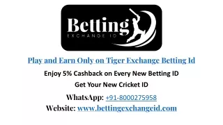 Tiger Exchange Betting ID How to Secure Yours for Online Sports Betting