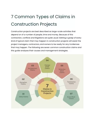 7 Common Types of Claims in Construction Projects