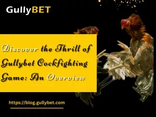 Discover the Thrill of Gullybet Cockfighting Game: An Overview