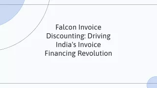 Did You Know?Falcon Invoice Discounting is the Best Invoice Discounting Platform