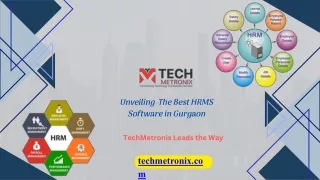 HRMS Software Solution Provider in Gurgaon-TechMetronix
