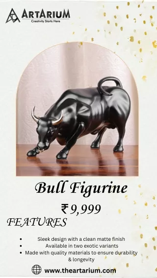 Buy Charging Bull Figurine, Wall Street Bull Figurine Online