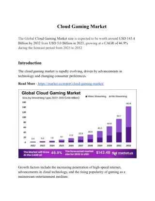 Cloud Gaming Market
