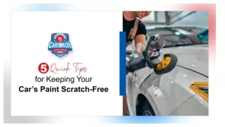 5 Quick Tips for Keeping Your Cars Paint Scratch Free