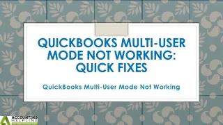 What to do if my QuickBooks Multi-User Mode Not Working