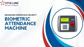 "Revolutionize Your Workforce with Biometric Attendance Machines"