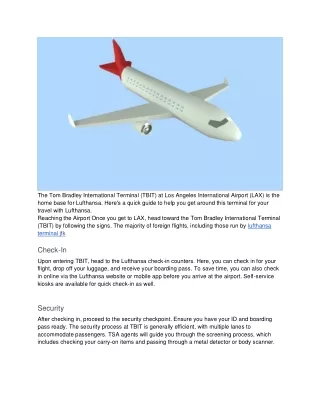 Navigating Lufthansa Operations at JFK_ A Guide to Terminal