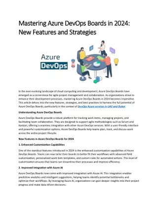 Mastering Azure DevOps Boards in 2024 - New Features and Strategies