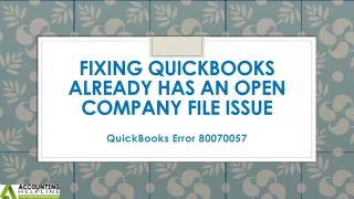 What to do if QuickBooks Error 80070057 Parameter Incorrect