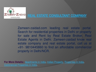 Real estate consultant company