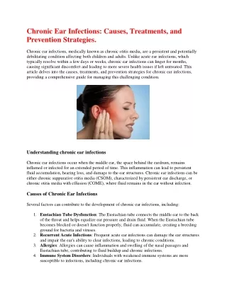Chronic Ear Infections