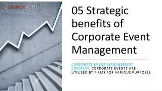 05 Strategic benefits of Corporate Event Management