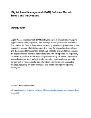 Digital Asset Management (DAM) Software Market: Competitive Landscape Overview