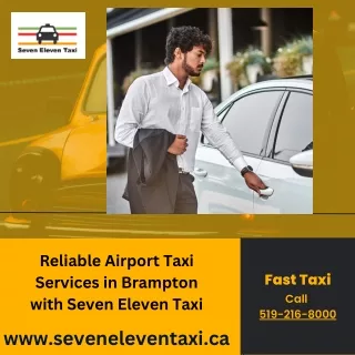 Comprehensive Taxi Services in Brampton