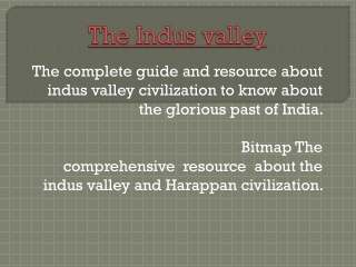 The indus valley civilizations