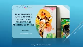 Transforming Your Artwork The Ultimate Guide to Art Printing Services