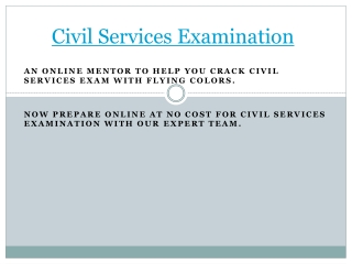 civil services examinations
