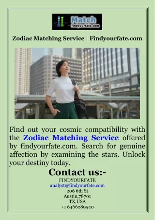 Zodiac Matching Service  Findyourfate.com