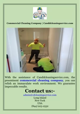 Commercial Cleaning Company  Canddcleaningservice.com