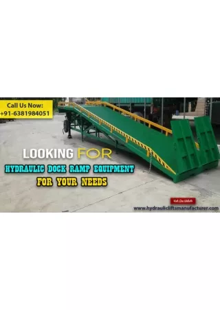 Hydraulic Dock Ramp Equipment