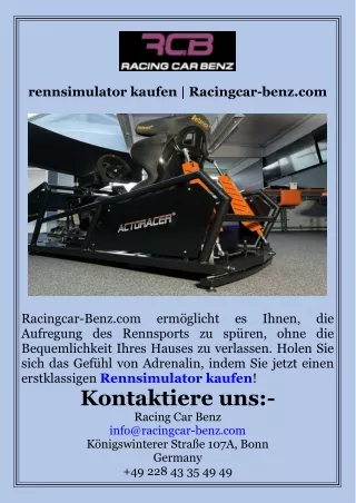 rennsimulator kaufen  Racingcar-benz.com