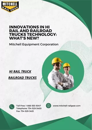 Innovations in Hi Rail and Railroad Trucks Technology What's New (1)