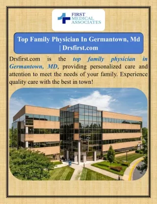 Top Family Physician In Germantown, Md   Drsfirst.com