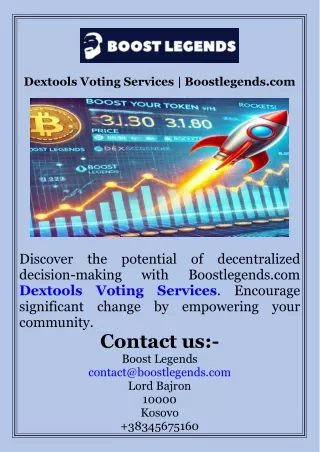 Dextools Voting Services  Boostlegends.com