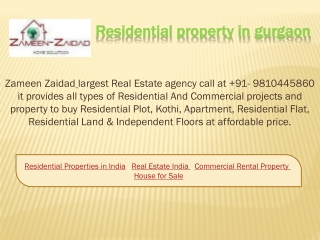 Residential property in gurgaon