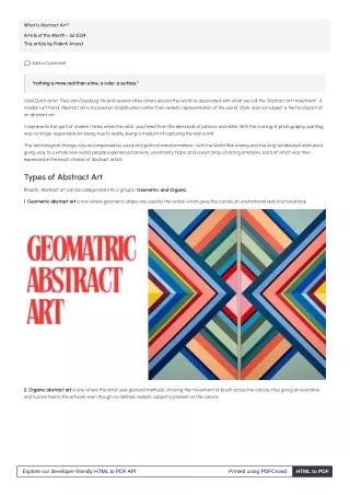 What Is Abstract Art?