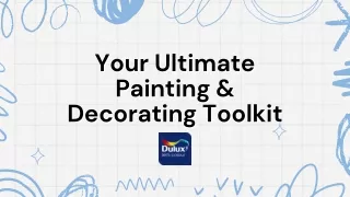 Your Ultimate Painting & Decorating Toolkit