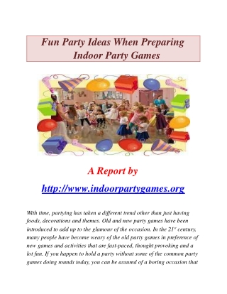 Indoor Party Ideas