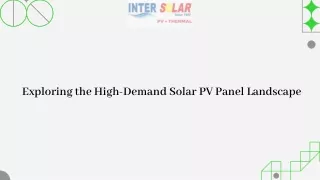 Type Of Solar Panels