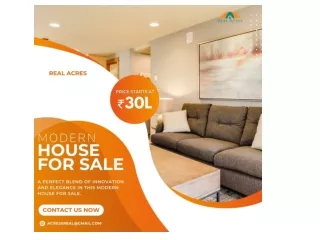modern house for sale