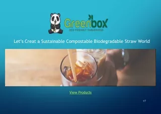 Sugarcane Fiber Straws