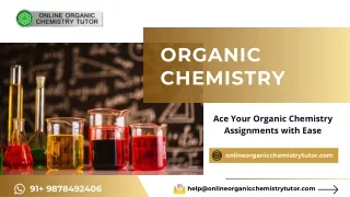 Organic Chemistry Homework  Assignment Help