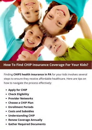 How To Find CHIP Insurance Coverage For Your Kids?