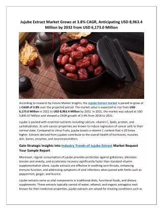 Jujube Extract Market
