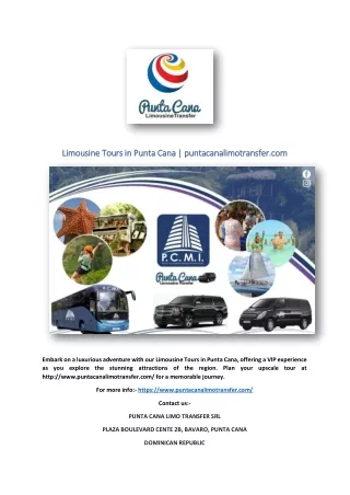 Limousine Tours in Punta Cana | puntacanalimotransfer.com