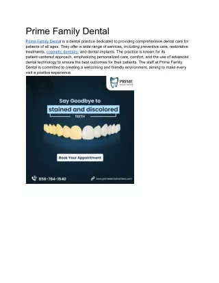 Prime Family Dental