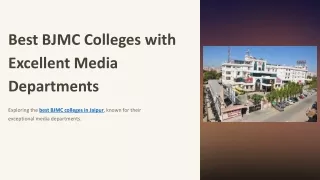 Best BJMC Colleges with Excellent Media Departments