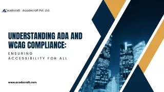 Understanding ADA and WCAG Compliance: Ensuring Accessibility for All